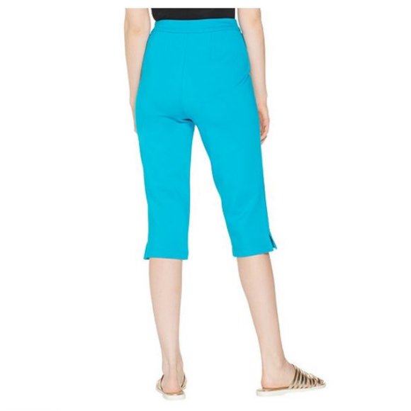 Joan Rivers Petite Signature Pull- On Capri Pants - Picture 2 of 2